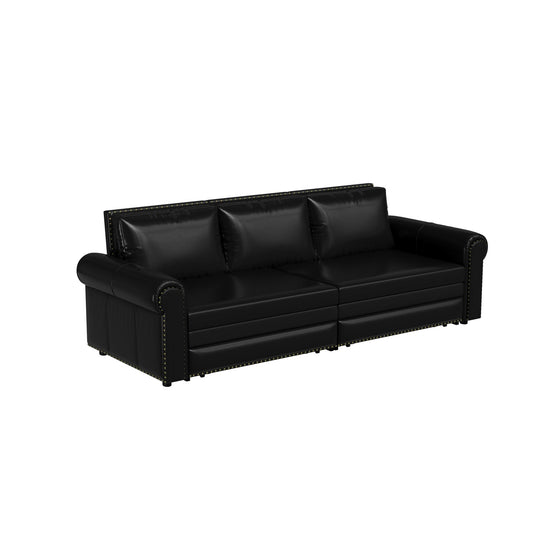 Chesterfield Sofa & Pull Out Bed
