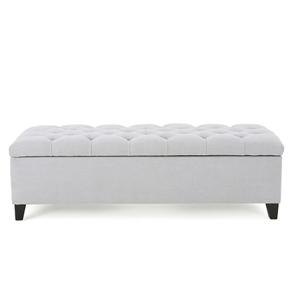 Glouster - Storage Ottoman - Light Gray