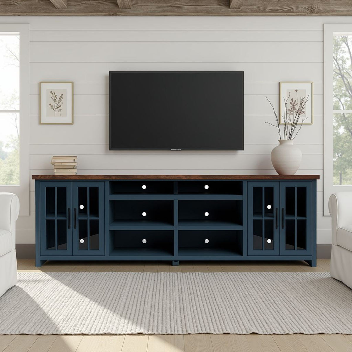 TV Stand Console & Cable Management
