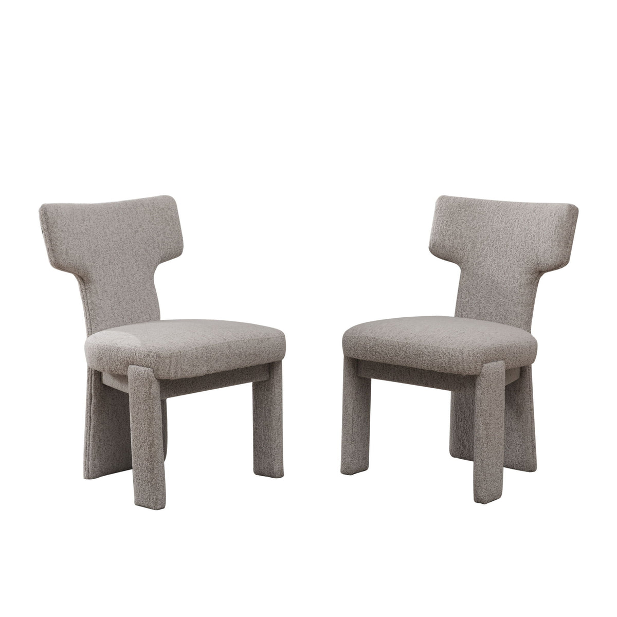 Armless Curved Back Accent Chairs