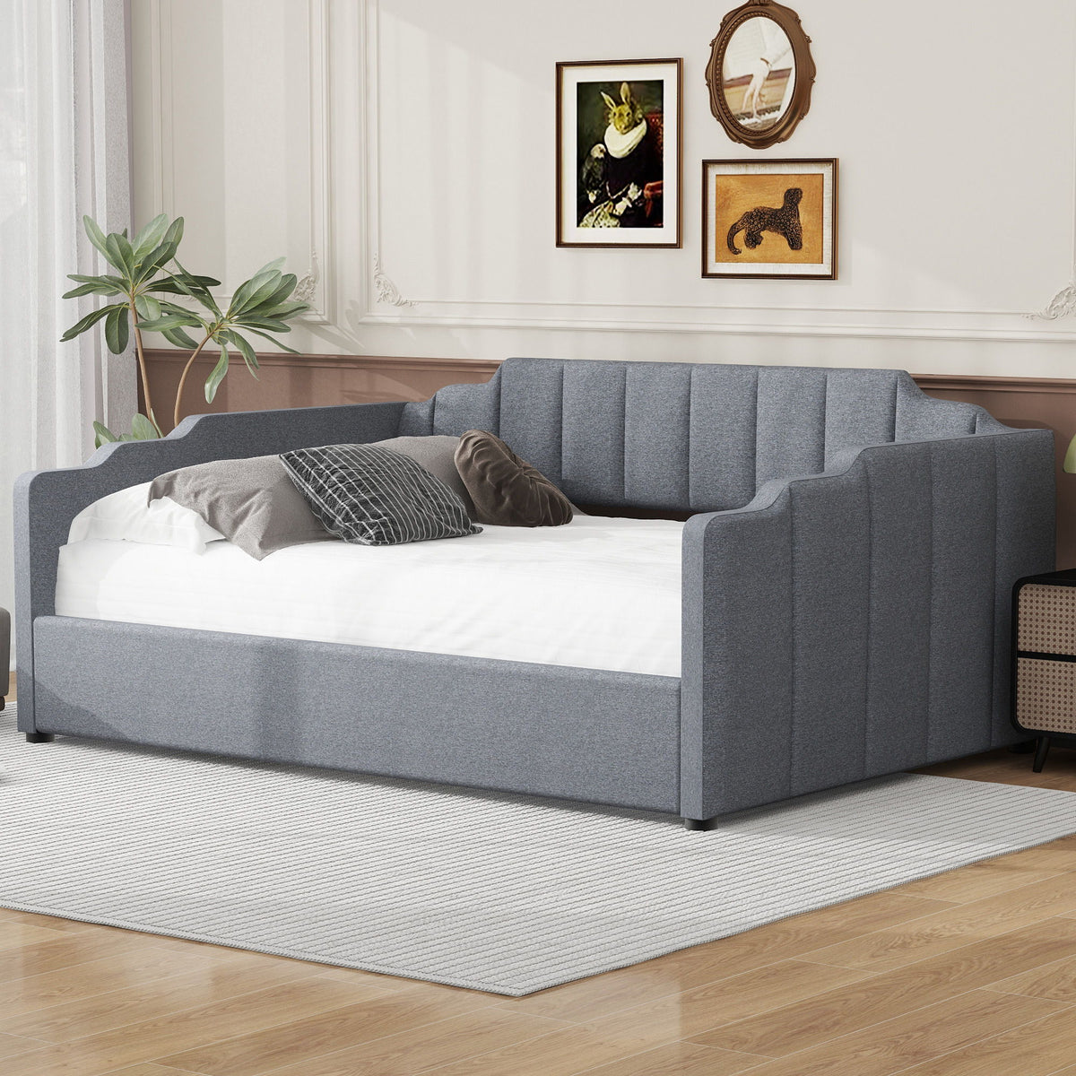 Modern Upholstered Daybed With Underneath Storage