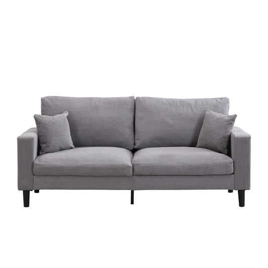 Modern Upholstered 3 Seat Sofa, High Resilience