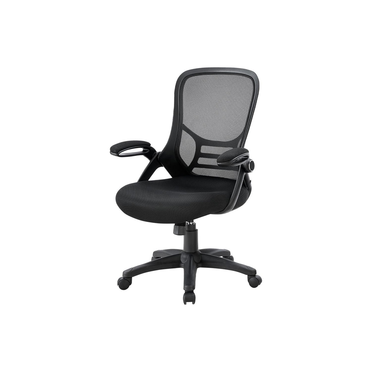 Office Chair With Adjustable Height For Workspaces - Black