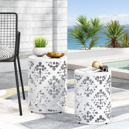 Outdoor Metal Modern Design End Table