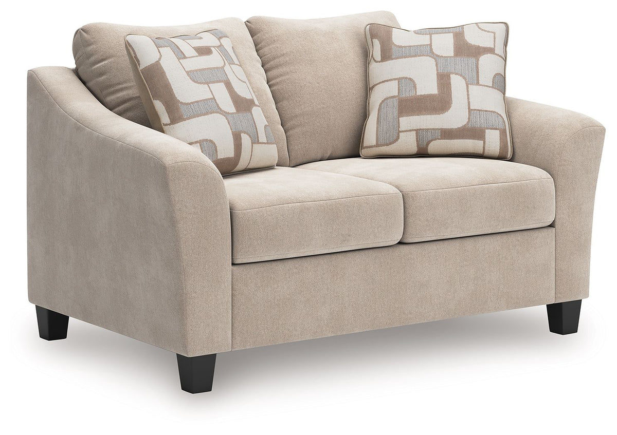 Willarae - Loveseat - Taupe