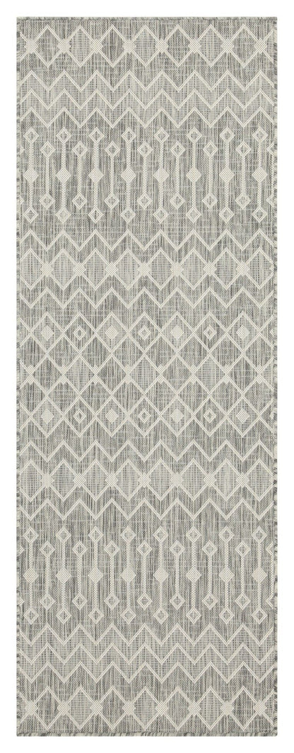 Sunshine - 5'3" X 7'3" Indoor & Outdoor Area Rug Polypropylene - Silver