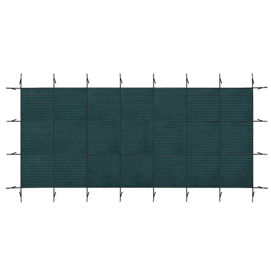 Swimming Pool Safety Cover For Rectangular Pools - Green