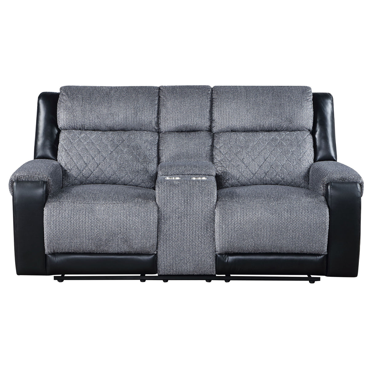 Alicia - Console Reclining Loveseat - Gray