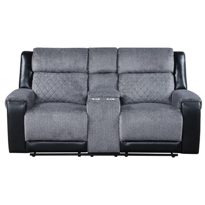 Alicia - Console Reclining Loveseat - Gray