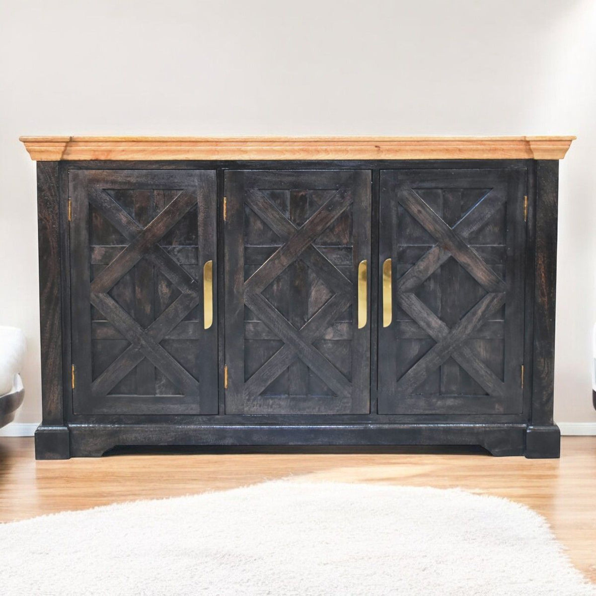 Regal - Rustic Sideboard - Black