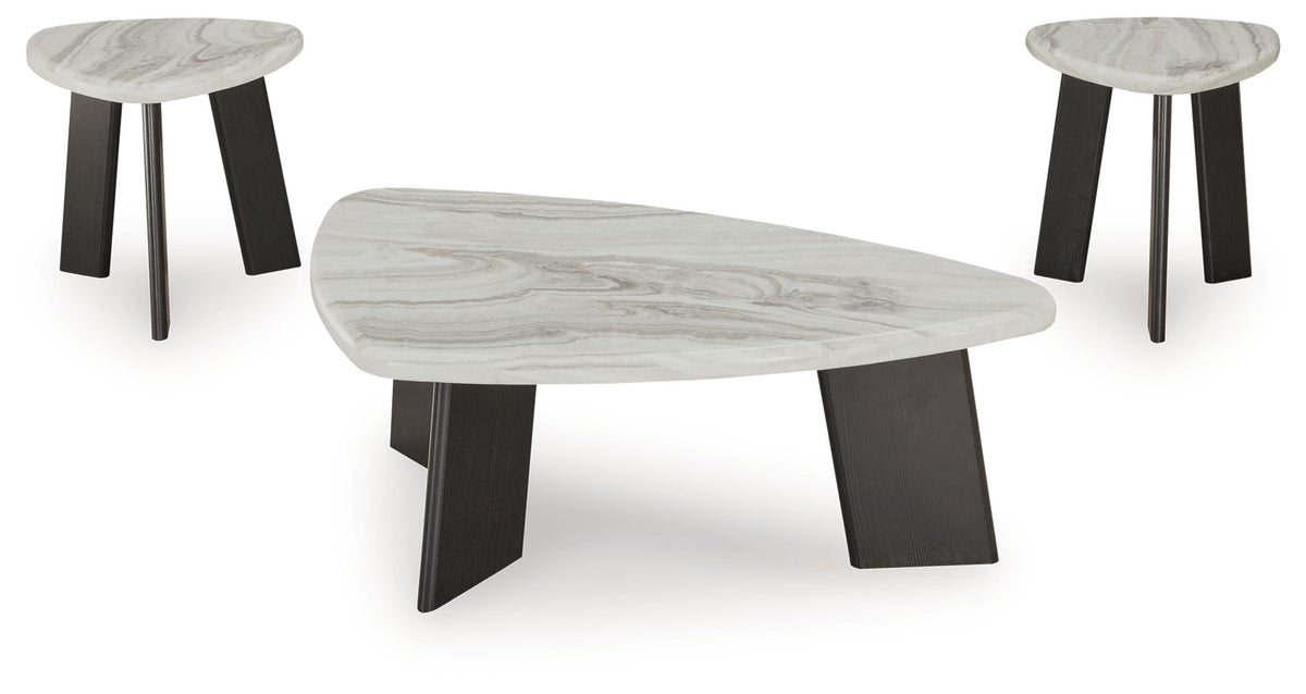 Lilyberg - Occasional Table Set (Set of 3) - Gray / Black