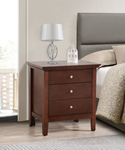 Hammond - 3 Drawer Nightstand - Cappuccino