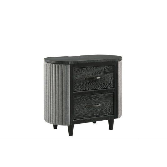 Skyline - 2 Drawer Nightstand - Onyx