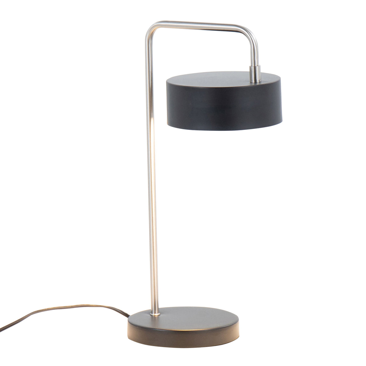 Puck - Contemporary Table Lamp - Nickel