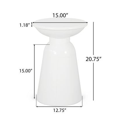 Outdoor Modern Metal End Large Table