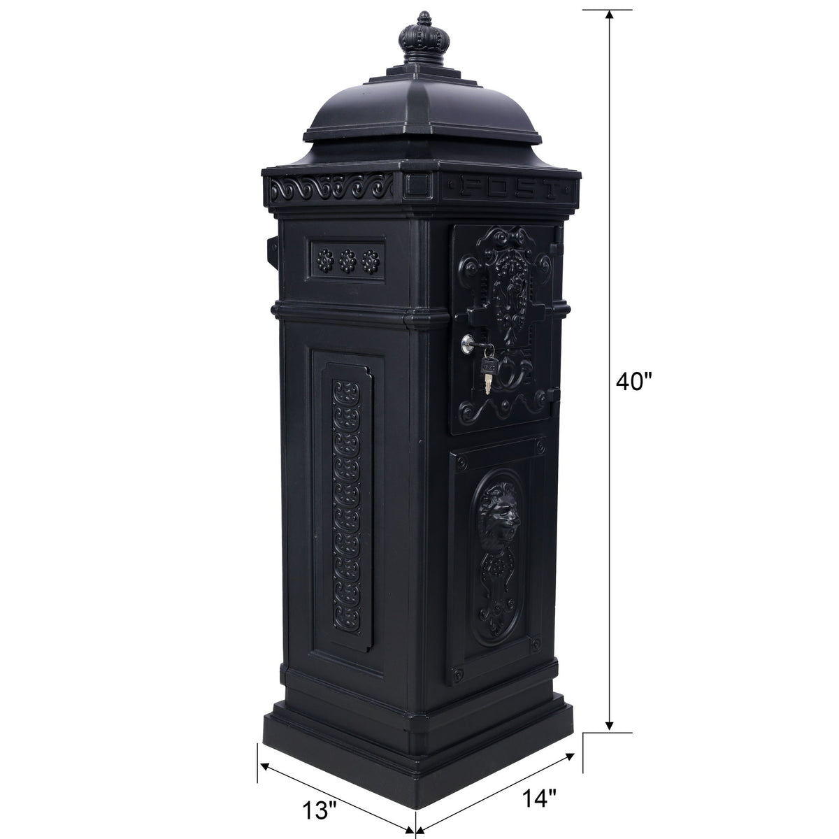 Mailboxs Residential Large-Capacity Letter Box, Rainproof Postbox Statue