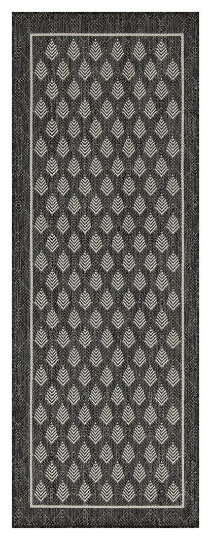 Sunshine - 5'3" X 7'3" Indoor, Outdoor Polypropylene Area Rug - Anthracite