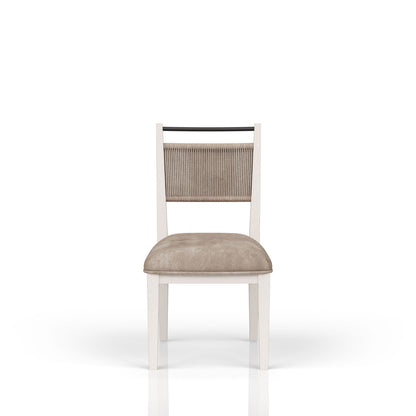 Rope Back Chair - Beige / Carmel