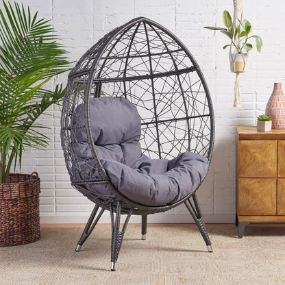 Cosmos - Round Hammered Iron Teardrop Chair