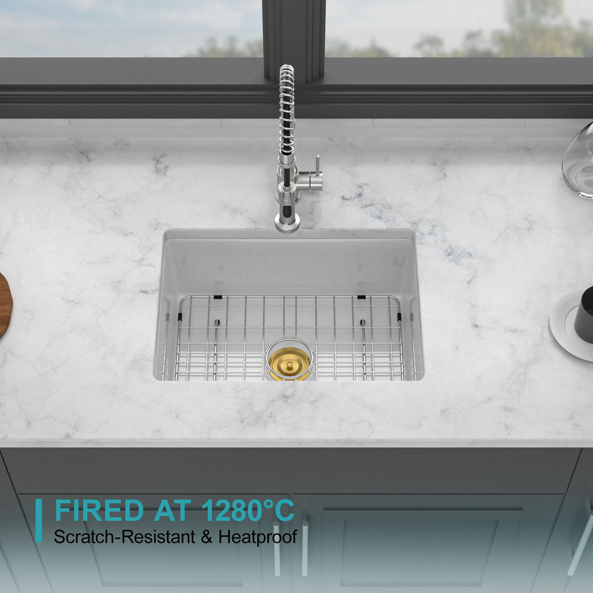 Rectangular Deep Single Bowl Kitchen Sink