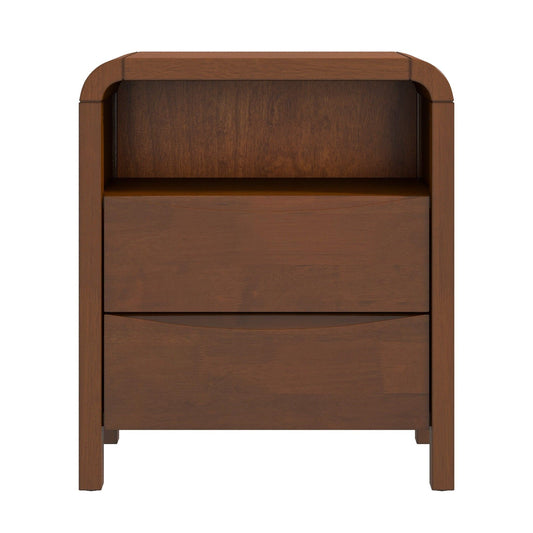 Lionel - Nightstand 2 Drawer - Brown