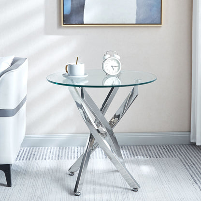 Round Table With Angular Slanted Legs
