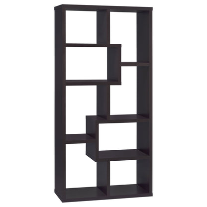 8 Shelf Geometric Bookcase