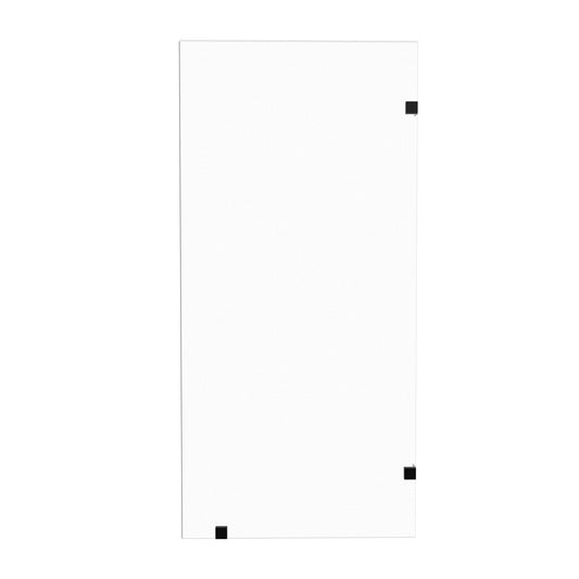Frameless Bathtub Shower Screen, Reversible Installation