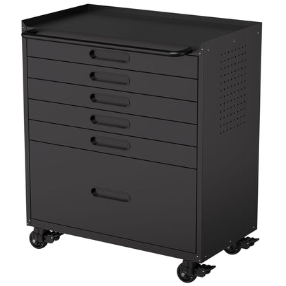 Rolling Tool Cabinet Heavy Duty Garage Storage With Lockable Doors