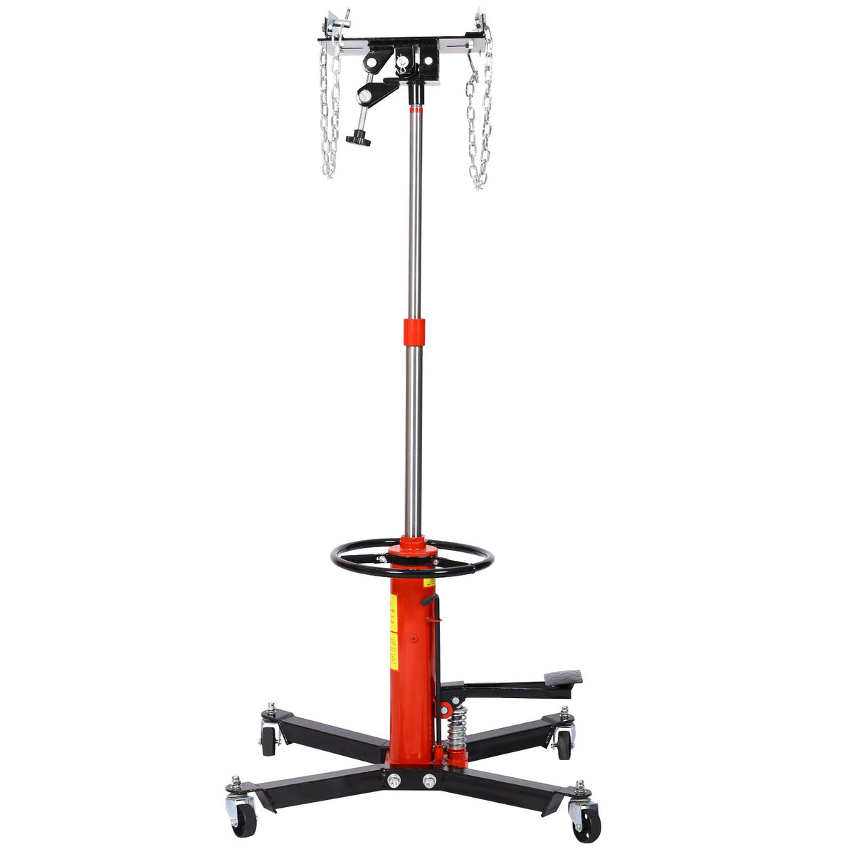 Hydraulic 2 Stage Transmission Jack, Swivel - Red