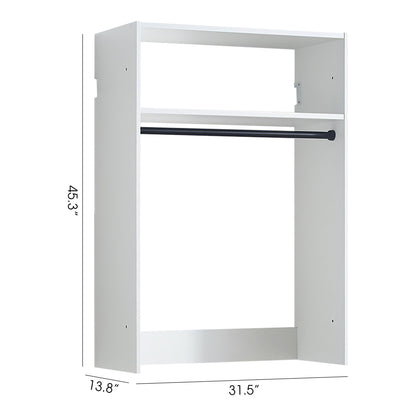 Devi - Wall Mounted Wood Closet System