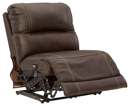 Dunleith - 9-Piece Power Reclining Sectional - Chocolate