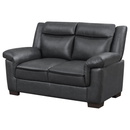 Jacob - Loveseat With Pillow Top Arms Upholstery - Gray