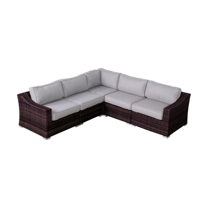 Outdoor Wicker Sofa Seating Group With Cushions