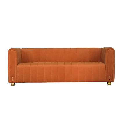 Sofa With Vertical Stripes With Accents