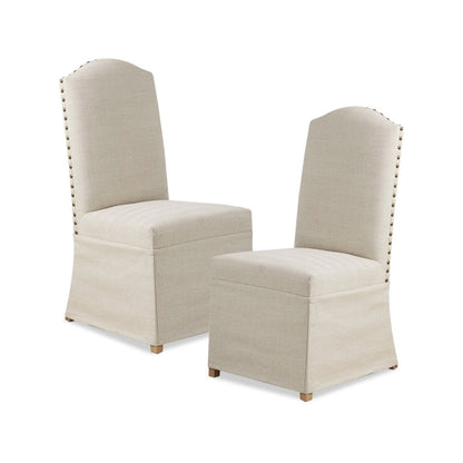 Dining Chair With Skirts (Set of 2) - Beige