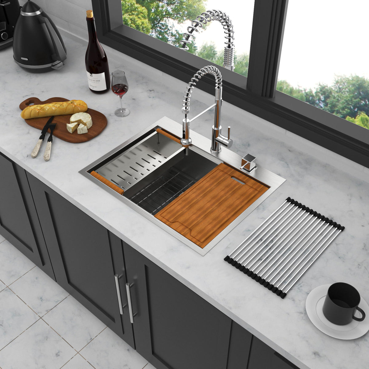 Drop In Kitchen Sink Stainless Steel 16 Gauge