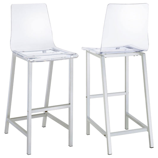 Bar Stools (Set of 2) - Clear