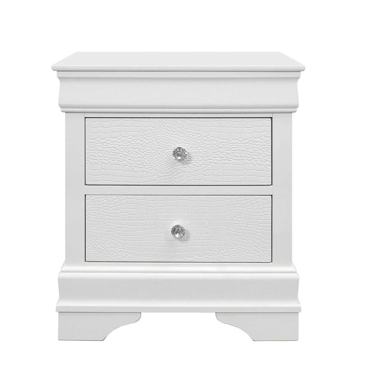 Shaker - Crocodile Metallic Nightstand
