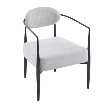 Modern Upholstered Accent Armchair With Pocket Spring Seat