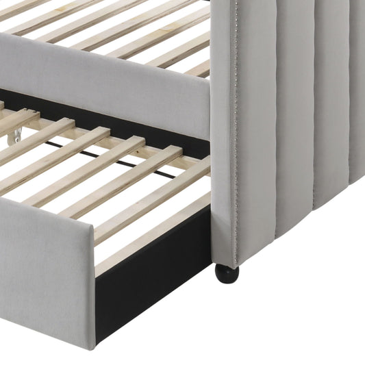 Peridot - Twin Daybed With Trundle - Gray