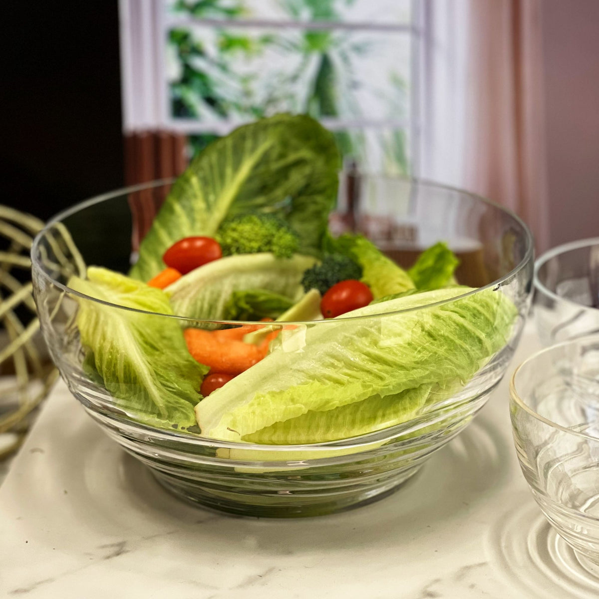 Swirl Acrylic Serving Bowls, Unbreakable