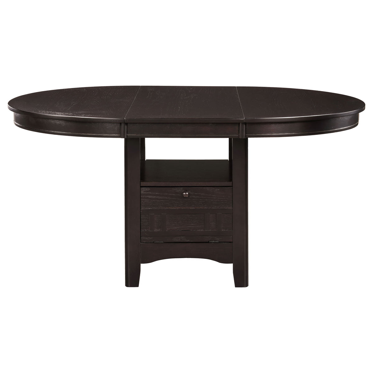 Illkirch - Oval Extension Leaf Dining Table With Expandable Surface - Espresso