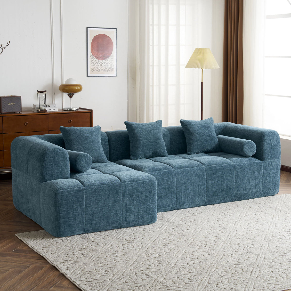 Sectional Free Combined Sofa With 2 Side Pockets