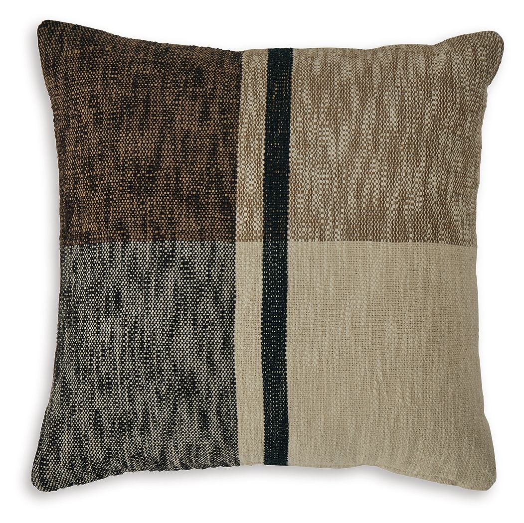 Adrielton - Pillow (Set of 4) - Black / Brown / Tan
