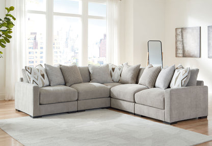 Aslan Court - 5-Piece Sectional - Pebble