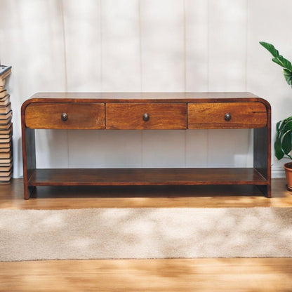 Arvessa - Slim Media Unit - Dark Brown