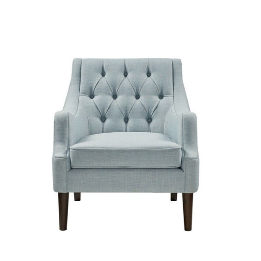 Button Tufted Accent Chair Vintage Style