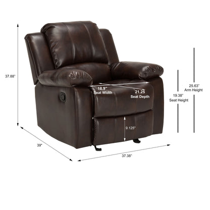 Charlotte - Glider Recliner - Burnished Brown