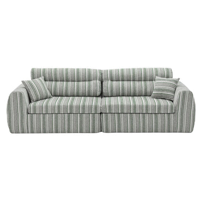 3 Seater, Couch With Throw Pillows For Living Room